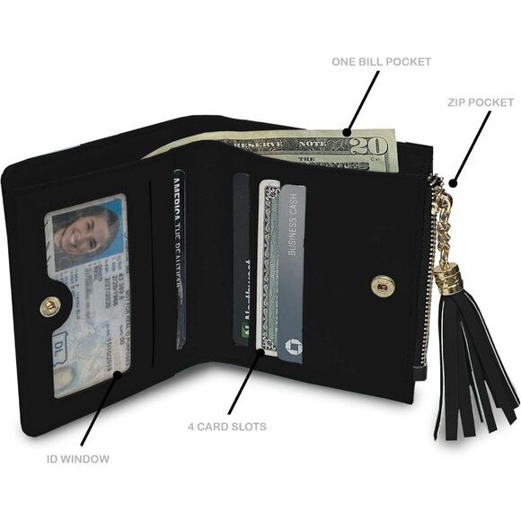 NFL Pittsburgh Steelers Printed Logo Mini Organizer Wallet - Picture 2 of 4